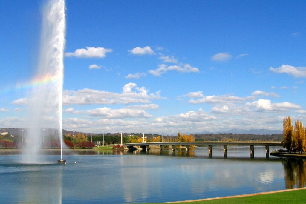 Lake Burley Griffin in Canberra