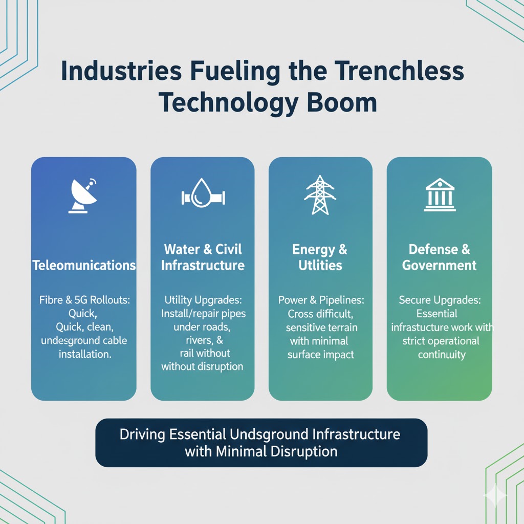 Which Industries Are Driving the Demand for Trenchless Technology