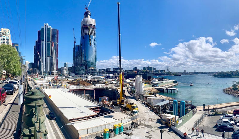 Civil Utilities Construction in Barangaroo Sydney