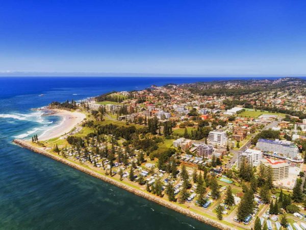 aerial view of Lake Macquarie